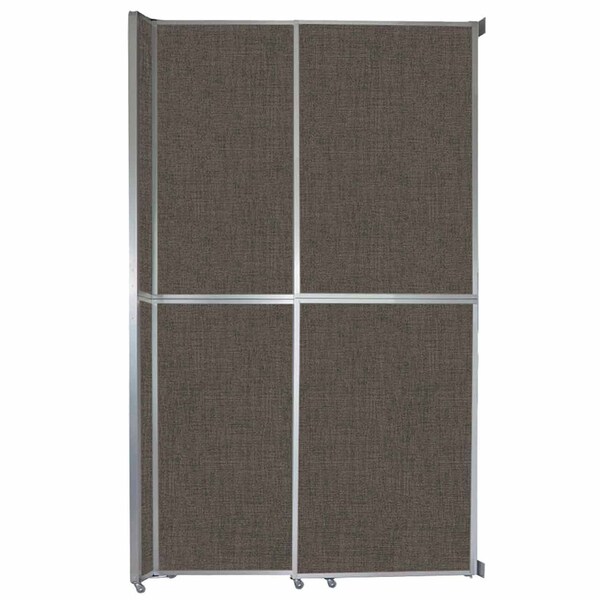 Operable Wall Sliding Room Divider 6'10" x 12'3" Mocha Fabric